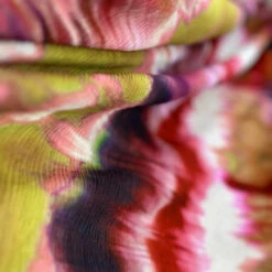 Fiona - Volcano 9 Fiona - Volcano -Croft Mill Store fiona volcano polyester pleated tie dye printed dress fabric 1