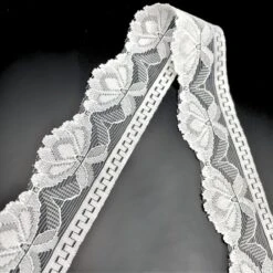 Polyester Flat Lace Trim - Annie - Ivory