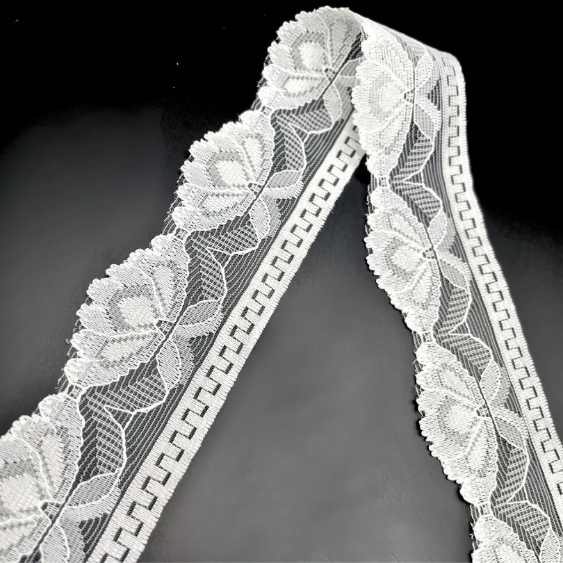 Polyester Flat Lace Trim - Annie - Ivory