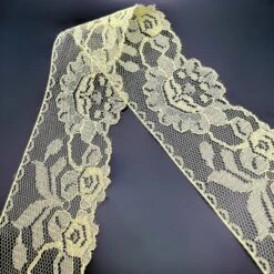 Polyester Flat Lace Trim - Belle - Yellow