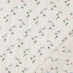 Florian 9 Florian -Croft Mill Store florian cotton elastane white floral dress fabric fold