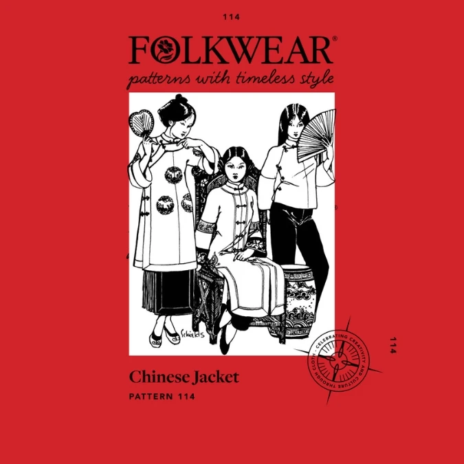 Folkwear - Chinese Jacket Sewing Pattern (XS-3XL) 3 Folkwear - Chinese Jacket Sewing Pattern (XS-3XL)