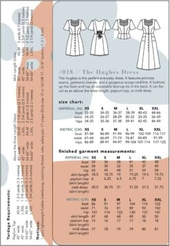 Friday Pattern Company - Hughes Dress Pattern (Sizes XS-7X) 14 Friday Pattern Company - Hughes Dress Pattern (Sizes XS-7X) -Croft Mill Store friday pattern company hughes dress back gallery