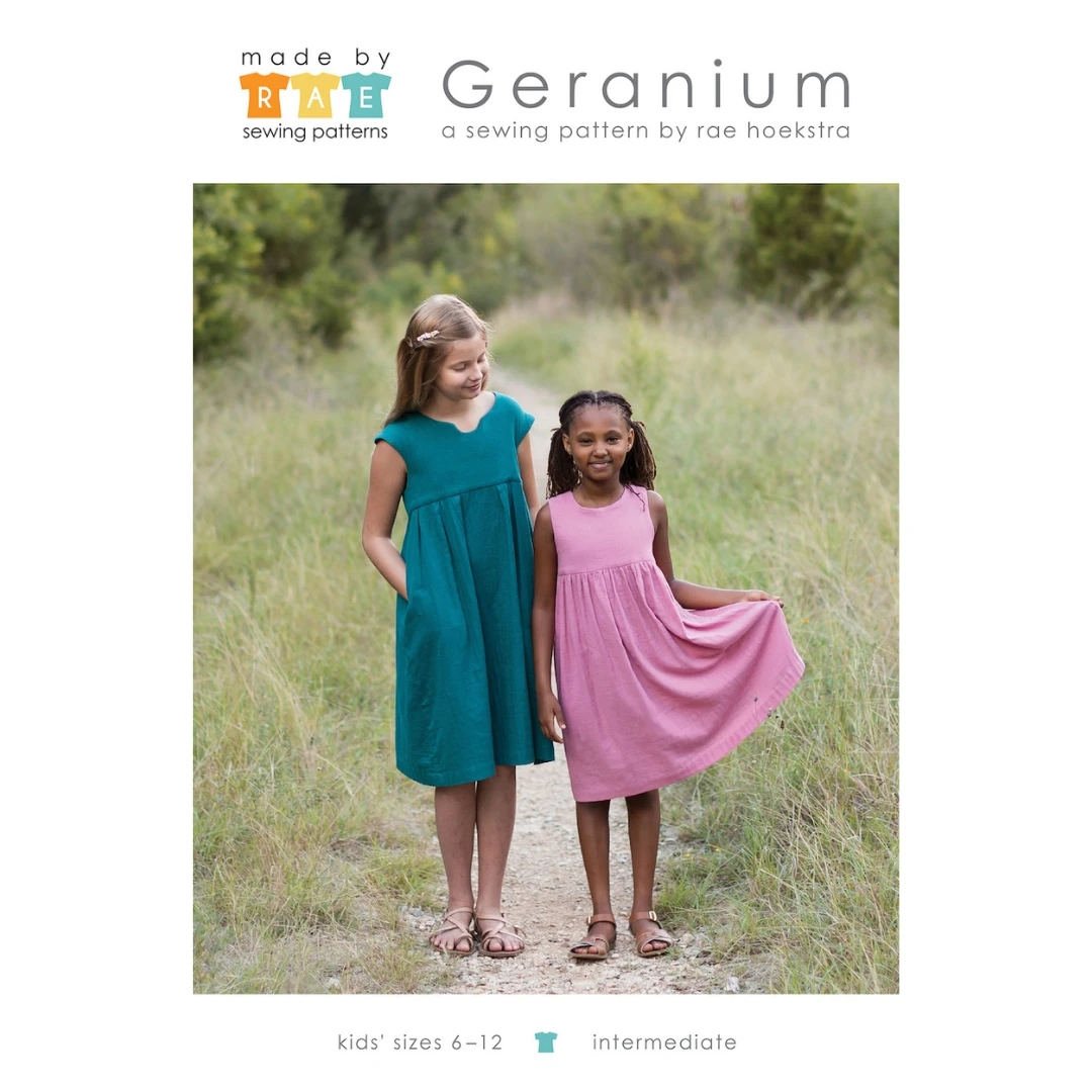 Made By Rae - Geranium Girls Dress Pattern (6-12yrs) 3 Made By Rae - Geranium Girls Dress Pattern (6-12yrs)