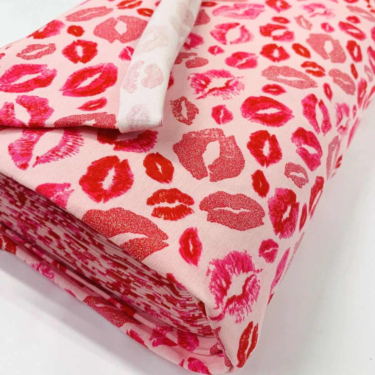 Glitter Jersey - Kiss Pink 3 Glitter Jersey - Kiss Pink