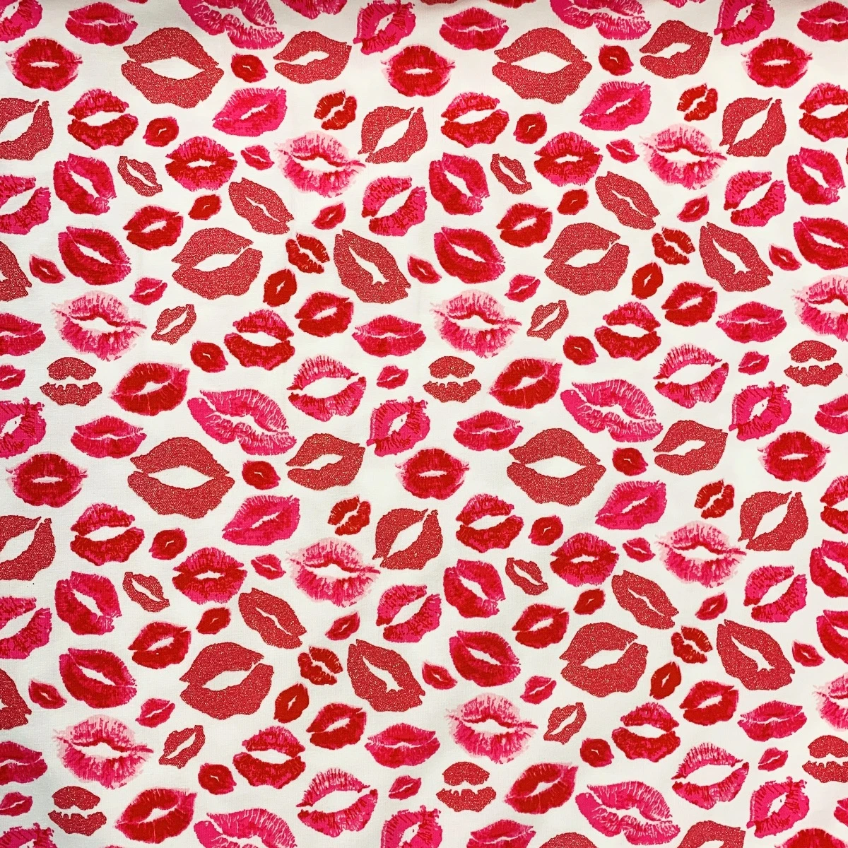 Glitter Jersey - Kiss White 4 Glitter Jersey - Kiss White - Image 2