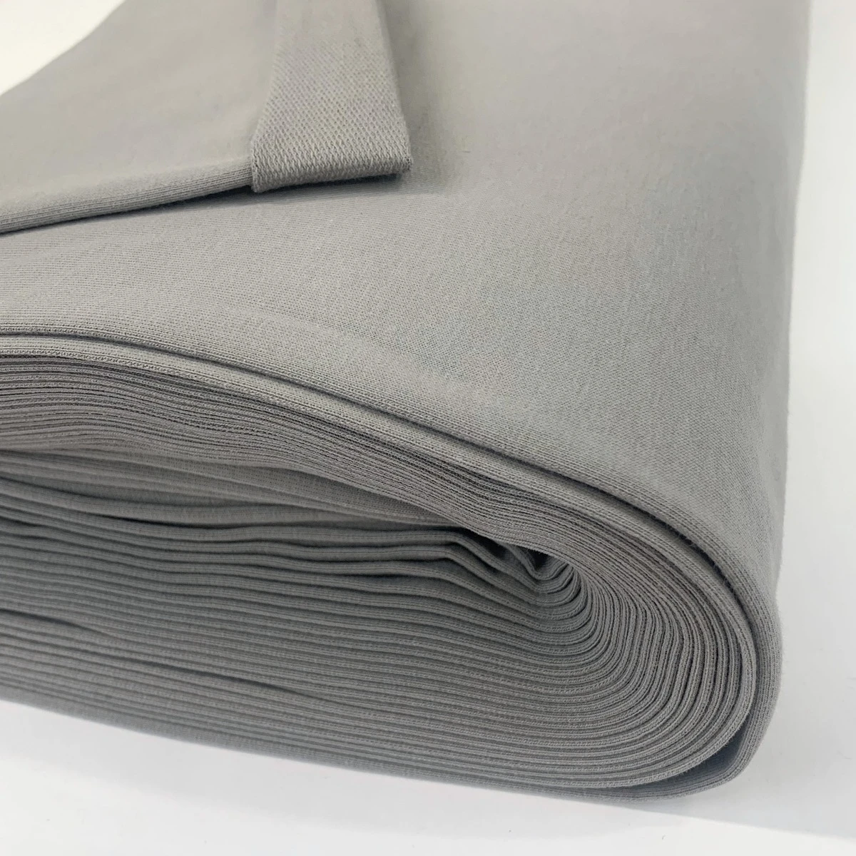 Organic Plain French Terry - Light Grey 3 Organic Plain French Terry - Light Grey