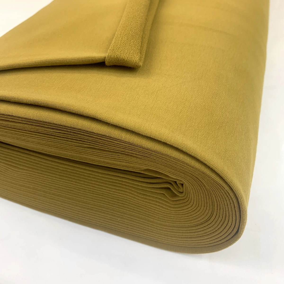 Organic Plain French Terry - Mustard 3 Organic Plain French Terry - Mustard