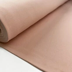 GOTS Organic French Terry - Pale Peach 8 GOTS Organic French Terry - Pale Peach -Croft Mill Store gots organic french terry pale peach cotton elastane knitted plain jersey fabric bolt