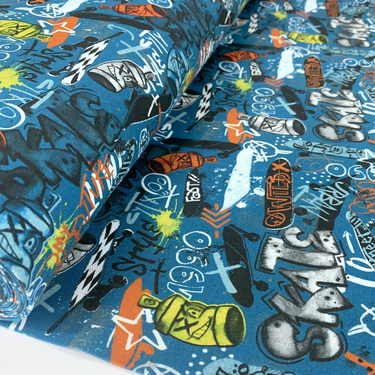 Graffiti Jersey - Blue 3 Graffiti Jersey - Blue