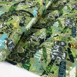 Graffiti Jersey - Olive