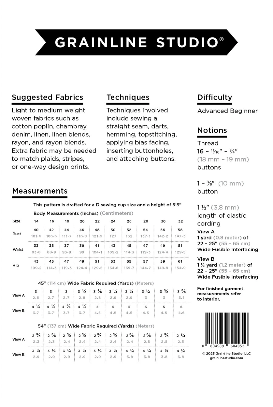 Grainline Studio - Austin Dress Pattern (Sizes 14-32) 4 Grainline Studio - Austin Dress Pattern (Sizes 14-32) - Image 2