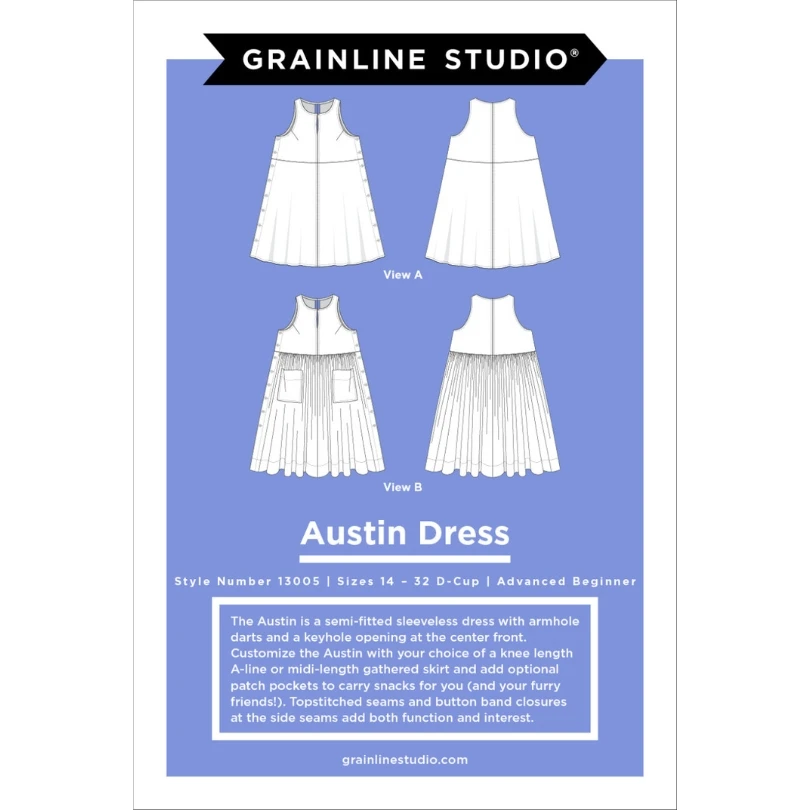 Grainline Studio - Austin Dress Pattern (Sizes 14-32) 3 Grainline Studio - Austin Dress Pattern (Sizes 14-32)