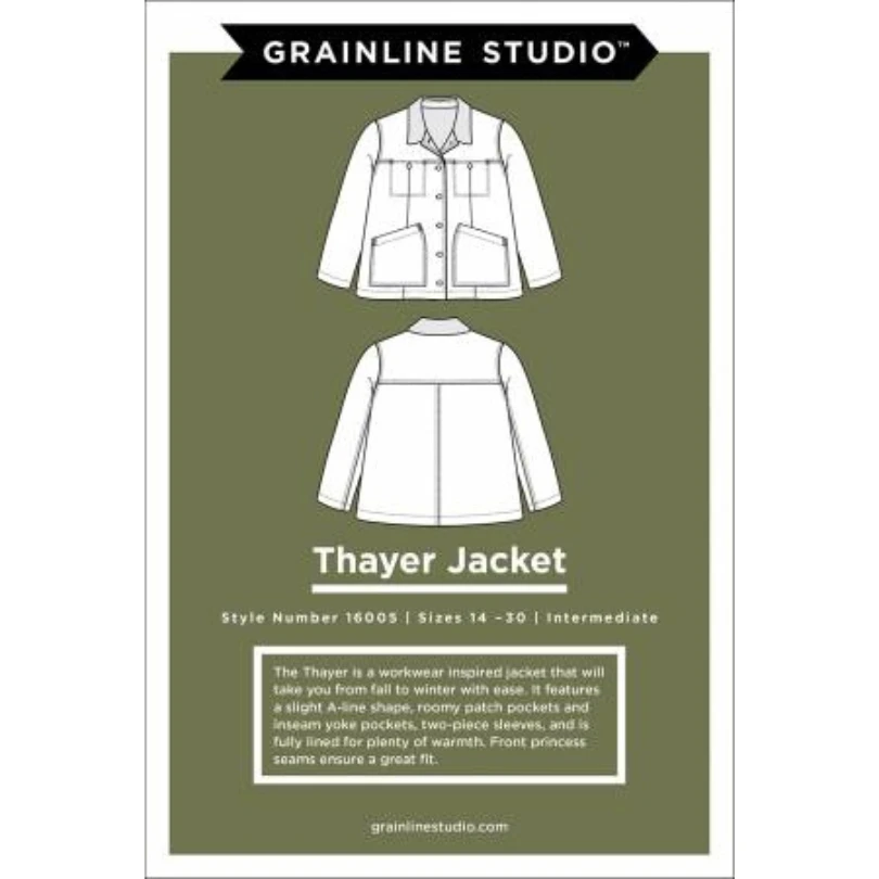 Grainline Studio - Thayer Jacket Pattern (Sizes 14-30) 3 Grainline Studio - Thayer Jacket Pattern (Sizes 14-30)
