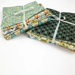 Craft Cotton Fat Quarter Bundle - Green/Orange
