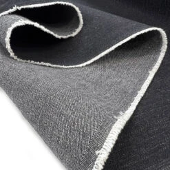 13oz Denim - Genie - Dark Blue 8 13oz Denim - Genie - Dark Blue -Croft Mill Store heavy denim cotton elastane fabric genie 13oz dark blue fold