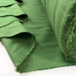 Buddy - Green 7 Buddy - Green -Croft Mill Store heavy viscose linen canvas fabric buddy green fold