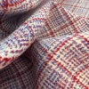 Dolomilo 2 Dolomilo -Croft Mill Store heavy wool acrylic poly fabric red white blue check tweed dolomilo close up