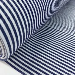 Henley - Navy 8 Henley - Navy -Croft Mill Store henley navy stripe white navy stripe cotton seersucker fabric r1