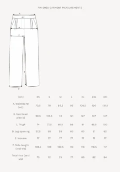 The Assembly Line - High-Waisted Trousers Pattern (XS-3XL) 28 The Assembly Line - High-Waisted Trousers Pattern (XS-3XL) -Croft Mill Store high waisted trousers pattern the assembly line finished gallery