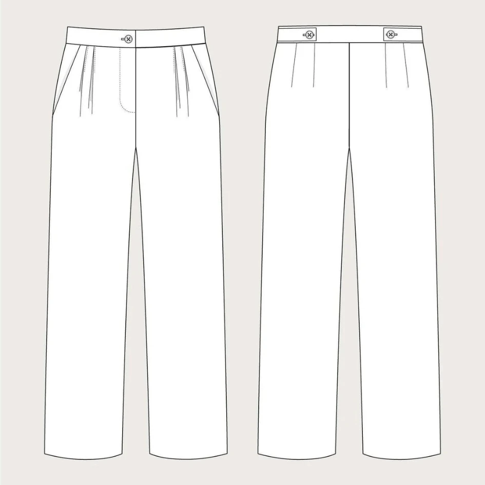 The Assembly Line - High-Waisted Trousers Pattern (XS-3XL) 16 The Assembly Line - High-Waisted Trousers Pattern (XS-3XL) - Image 14