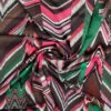 Idaho 1 Idaho -Croft Mill Store idaho polyester satin brown pink green abstract digitally printed dress fabric twist