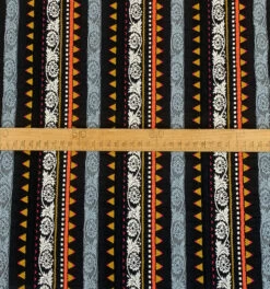 Inca 10 Inca -Croft Mill Store inca striped ponco multicoloured cotton poly mix suiting jacketing fabric scale fabric photo