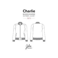 Jalie - Charlie Bomber Jacket Sewing Pattern (27 Sizes) 17 Jalie - Charlie Bomber Jacket Sewing Pattern (27 Sizes) -Croft Mill Store jalie charlie bomber jacket sewing pattern sketch