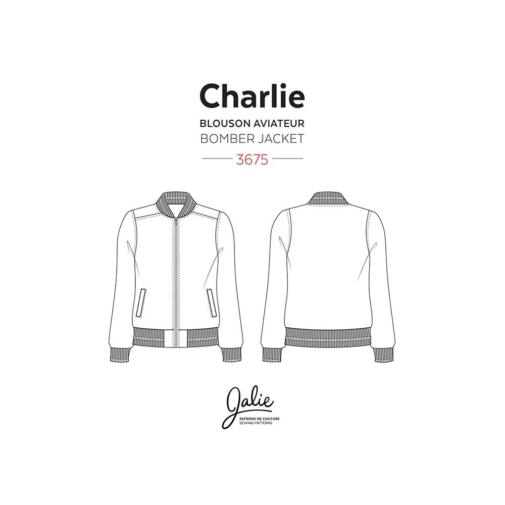 Jalie - Charlie Bomber Jacket Sewing Pattern (27 Sizes) 10 Jalie - Charlie Bomber Jacket Sewing Pattern (27 Sizes) - Image 8