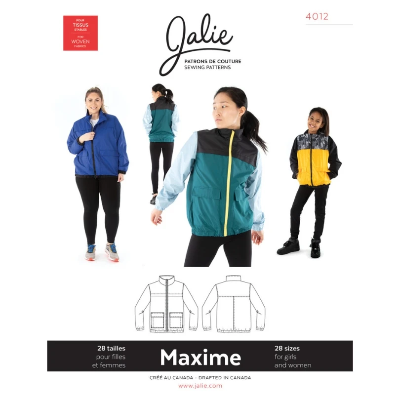 Jalie - Maxime Three Season Jacket Pattern (28 Sizes) 3 Jalie - Maxime Three Season Jacket Pattern (28 Sizes)
