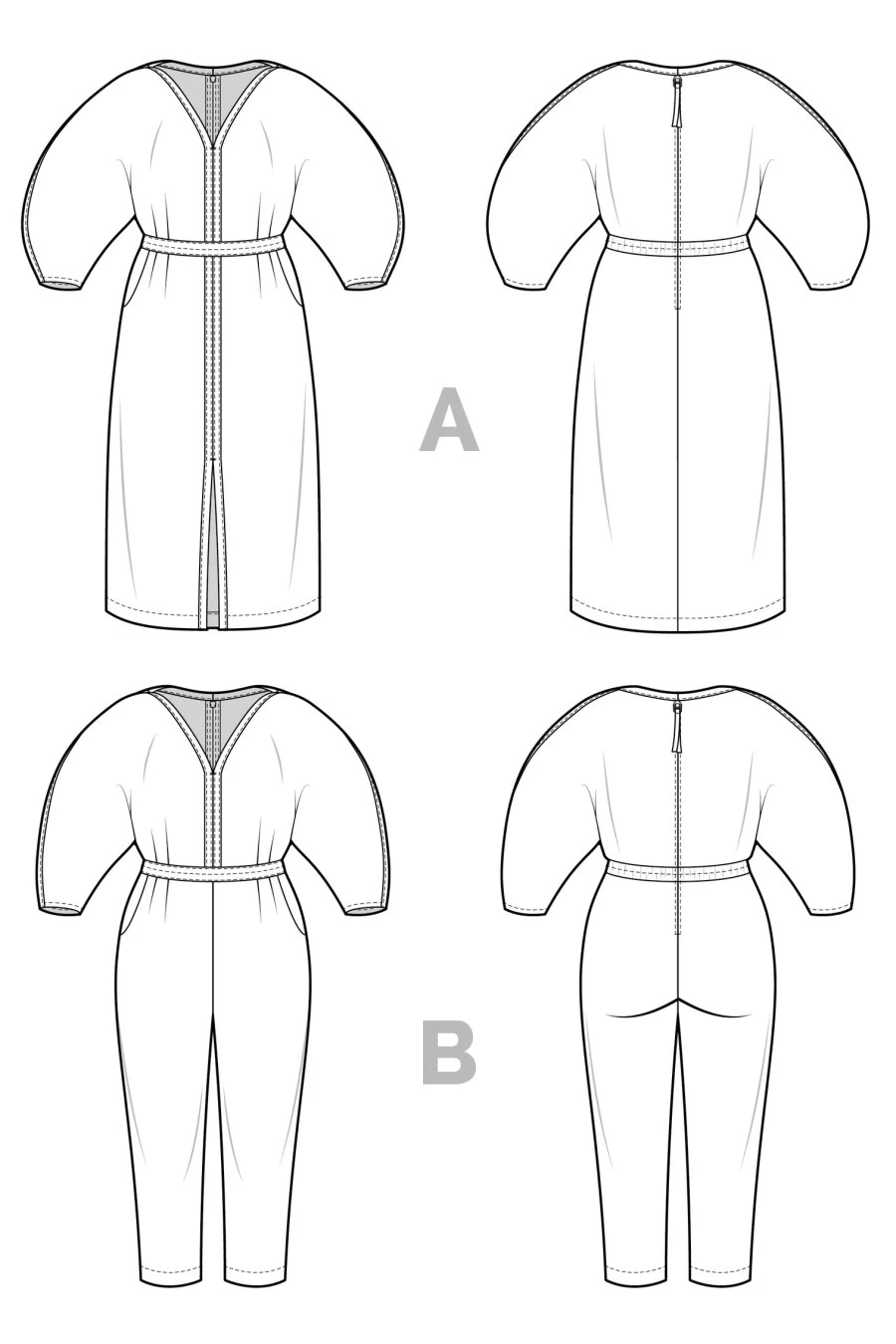Closet Core Patterns - Jo Dress & Jumpsuit Pattern (Sizes 0-20) 12 Closet Core Patterns - Jo Dress & Jumpsuit Pattern (Sizes 0-20) - Image 10