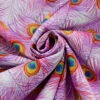 Cotton - Peacock Twerks - Pink 1 Cotton - Peacock Twerks - Pink -Croft Mill Store john louden true craft peacock twerk pink cotton fabric cud