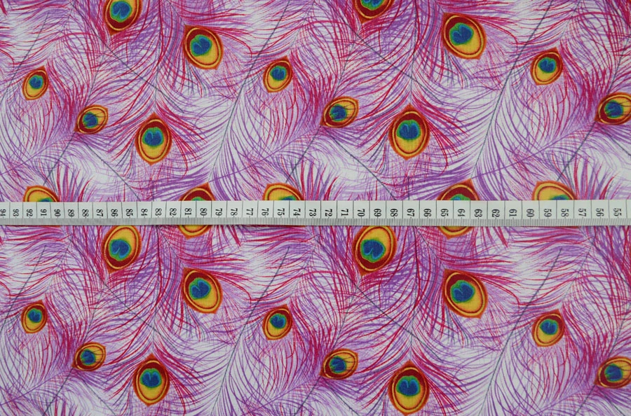 Cotton - Peacock Twerks - Pink 5 Cotton - Peacock Twerks - Pink - Image 3