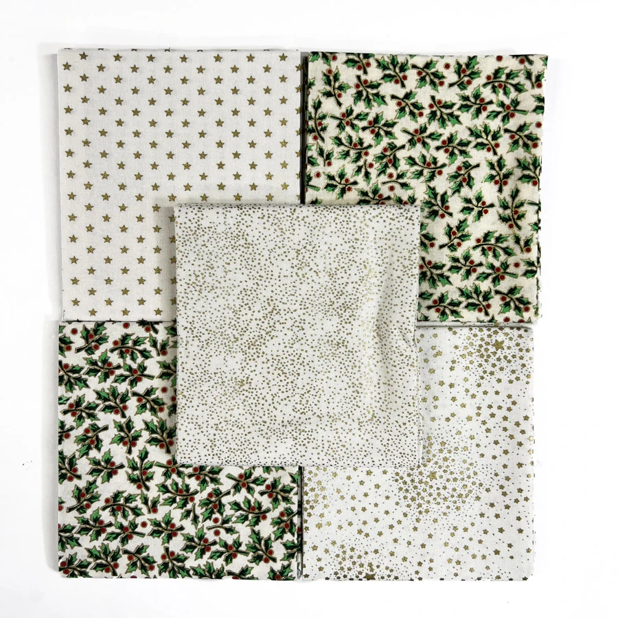 JL - Christmas Fat Quarter - Glitter And Gold 5 JL - Christmas Fat Quarter - Glitter And Gold - Image 3