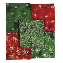 JL - Christmas Fat Quarter - Golden Holly 7 JL - Christmas Fat Quarter - Golden Holly -Croft Mill Store john louden christmas cotton fabric fat quarter golden holly top