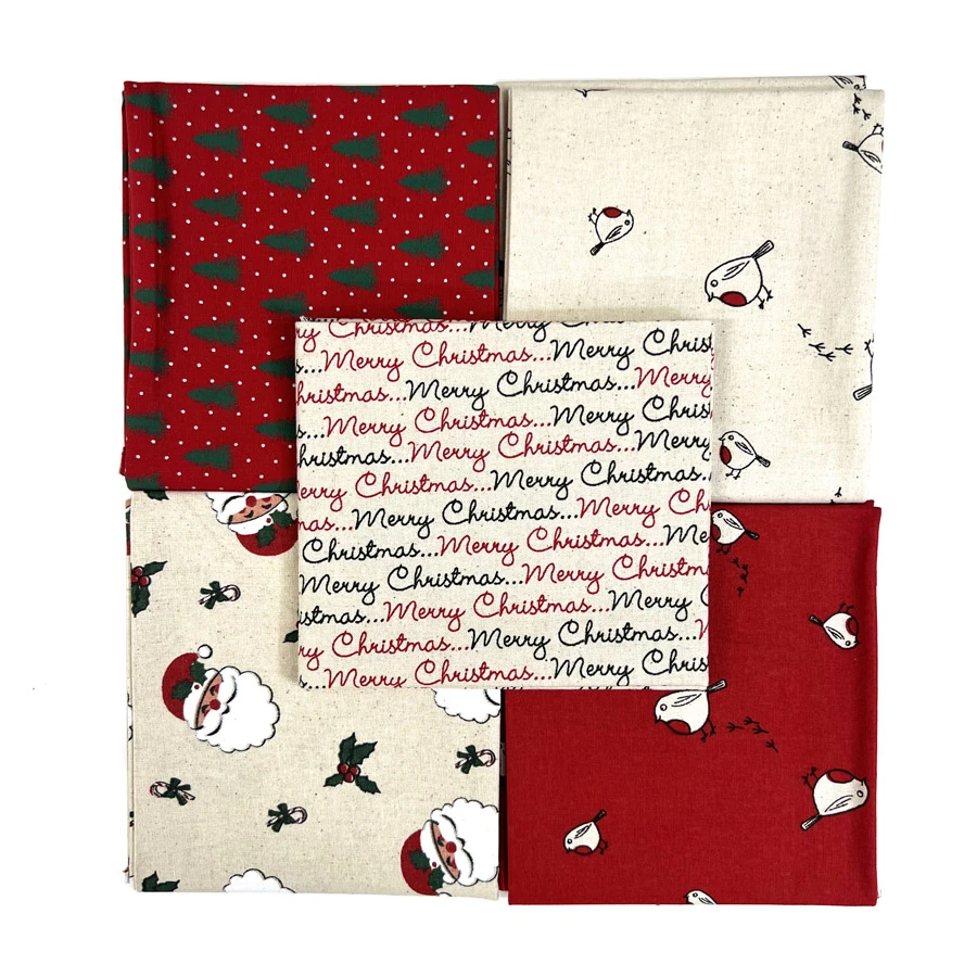 JL - Christmas Fat Quarter - Rockin Robin 5 JL - Christmas Fat Quarter - Rockin Robin - Image 3