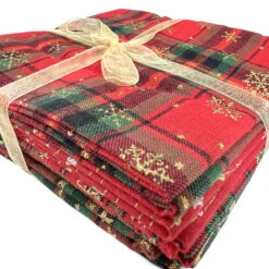 JL - Christmas Fat Quarter - Tartan Sparkle