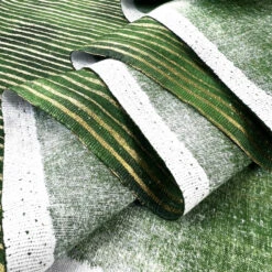 JL Christmas - Silent Night - Green 8 JL Christmas - Silent Night - Green -Croft Mill Store john louden christmas cotton fabric green gold stripe silent night fold