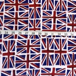 Union Jack - RWB 9 Union Jack - RWB -Croft Mill Store jubilee union jack cotton fabric s 2