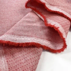 Jude - Red 7 Jude - Red -Croft Mill Store jude cotton trousering fabric red folds