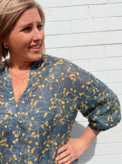 Style Arc - Kent Woven Tunic Pattern (UK 18-30) -Croft Mill Store kent woven tunic pattern by style arc 2