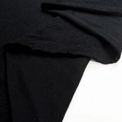 Wider Than A Mile - Black 7 Wider Than A Mile - Black -Croft Mill Store knitted cotton fabric wider than a mile black fold
