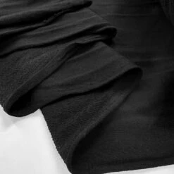 Wider Than A Mile - Black 8 Wider Than A Mile - Black -Croft Mill Store knitted cotton fabric wider than a mile black fold reverse