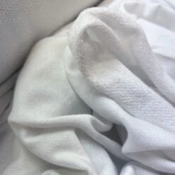 Wider Than A Mile - White 7 Wider Than A Mile - White -Croft Mill Store knitted cotton fabric wider than a mile white close up