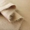 Knitted Mouflon Coating - Cream 2 Knitted Mouflon Coating - Cream -Croft Mill Store knitted mouflon flannel fleece coating fabric cream fold