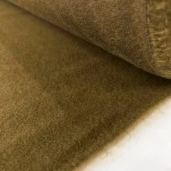 Knitted Mouflon Coating - Olive 7 Knitted Mouflon Coating - Olive -Croft Mill Store knitted mouflon flannel fleece coating fabric olive roll