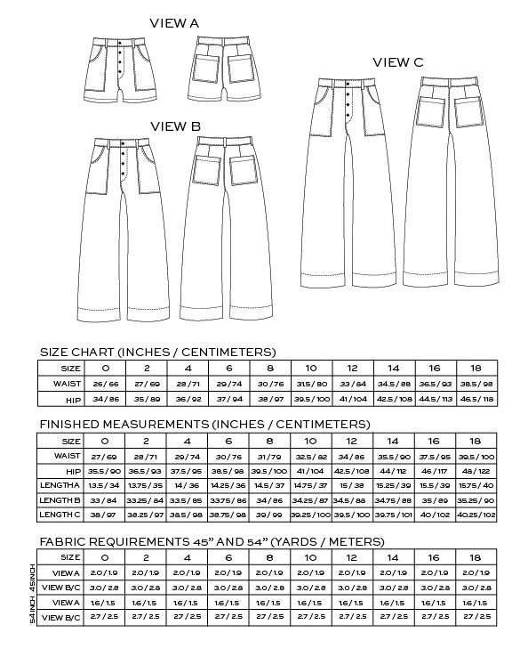 True Bias - Lander Pant & Short Pattern (Sizes 0-18) 4 True Bias - Lander Pant & Short Pattern (Sizes 0-18) - Image 2