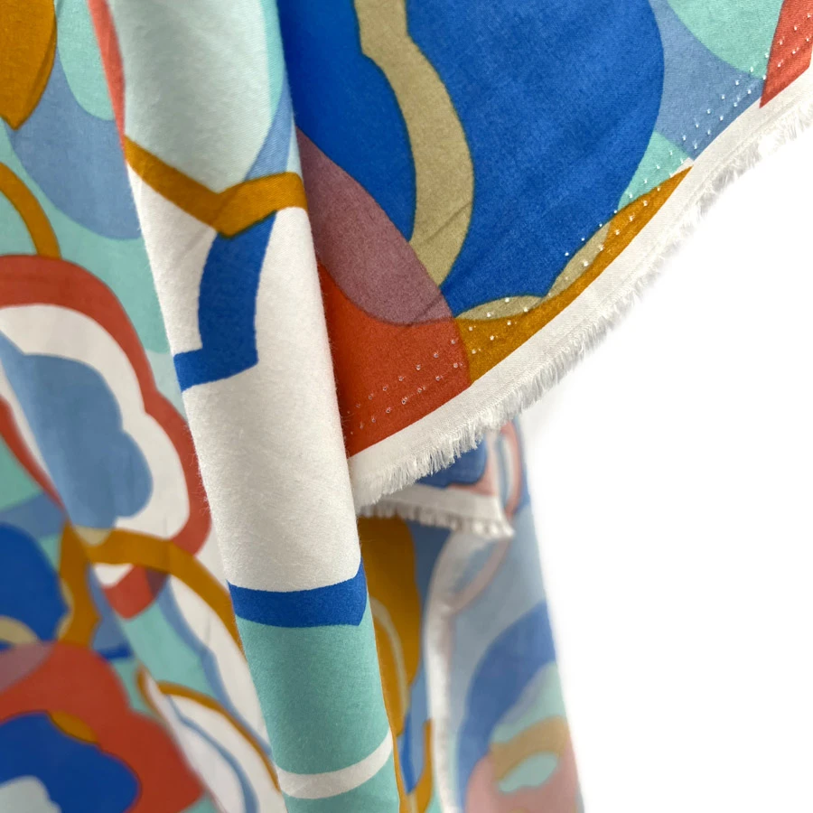 Pima Cotton Lawn - Oceans Coral 5 Pima Cotton Lawn - Oceans Coral - Image 3