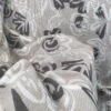 Latte Garden 1 Latte Garden -Croft Mill Store latte garden beige white floral knitted viscose elastane jersey fabric cu