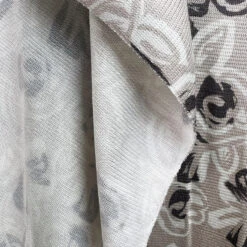 Latte Garden 9 Latte Garden -Croft Mill Store latte garden beige white floral knitted viscose elastane jersey fabric drape